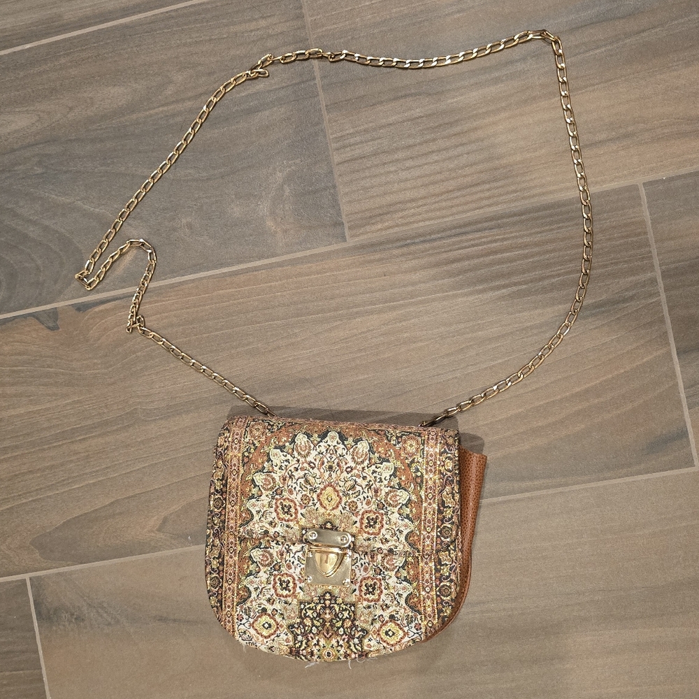 Elegant Brown Patterned Women's Bag